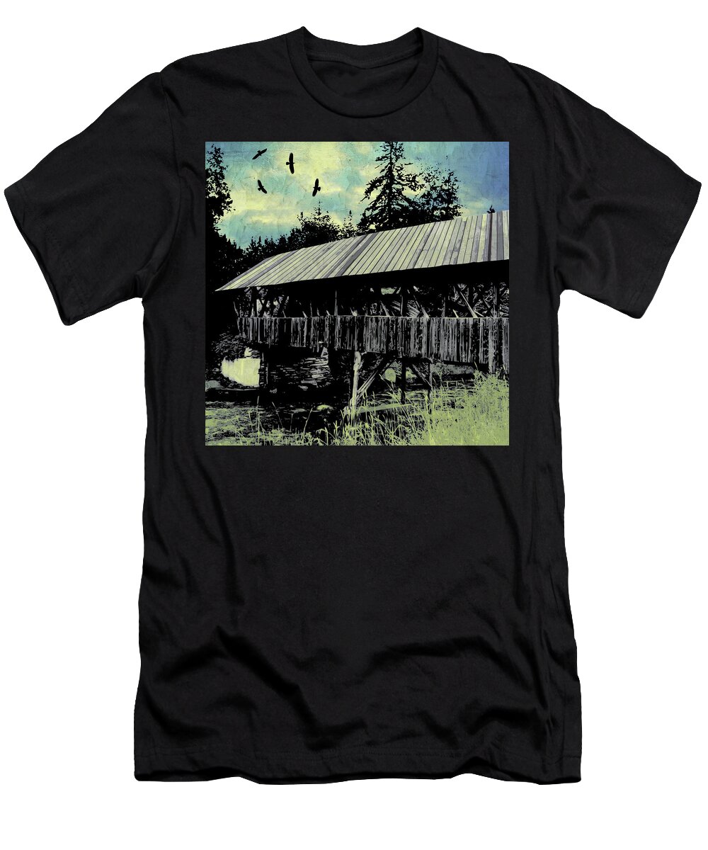 Jason Casteel T-Shirt featuring the digital art Bridge V by Jason Casteel