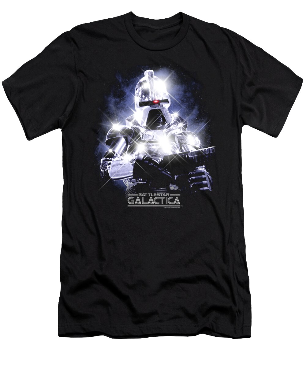  T-Shirt featuring the digital art Bsg - 35th Anniversary Cylon by Brand A