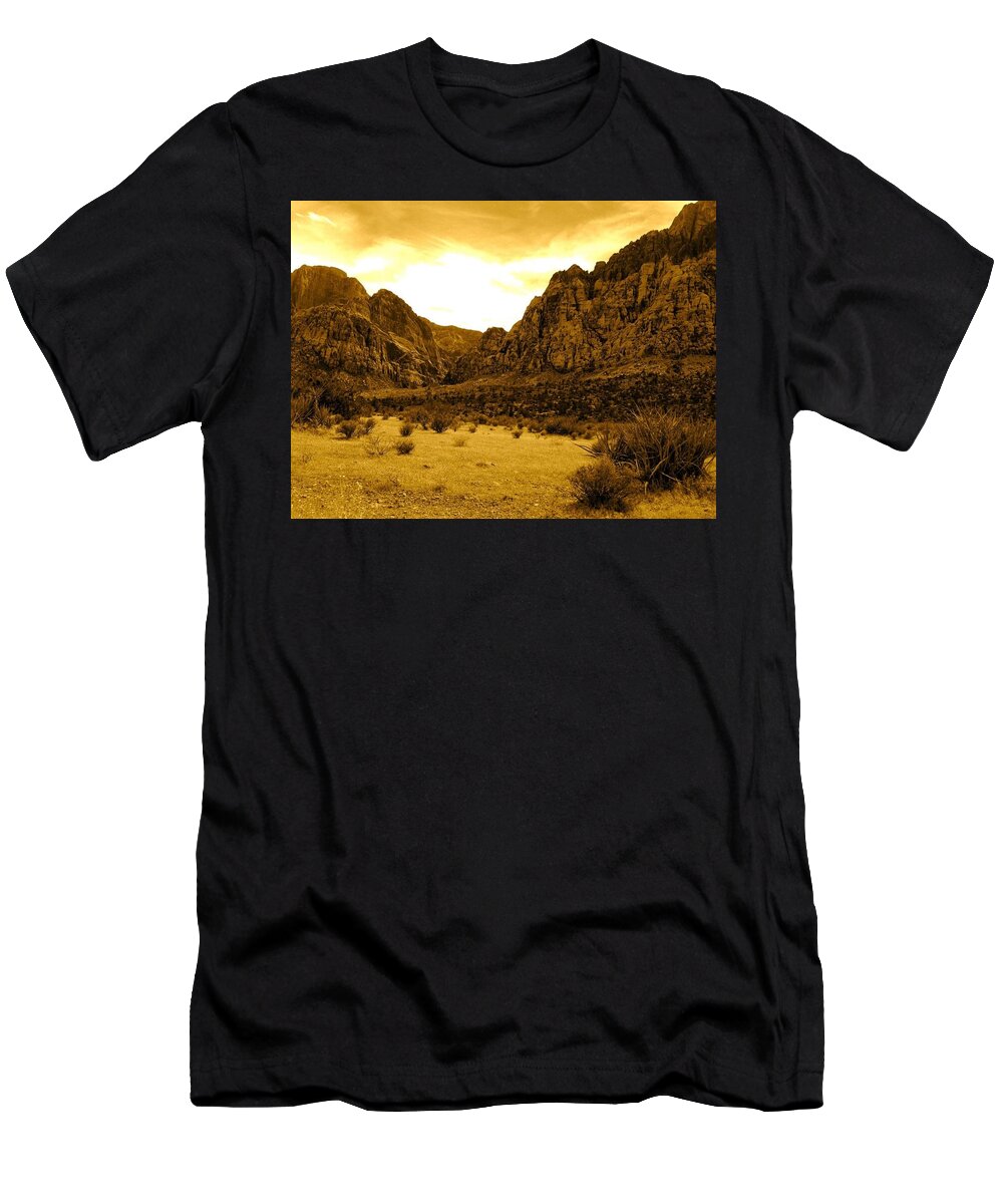  Red Rock Canyon T-Shirt featuring the photograph Canyon Light by Debra Grace Addison