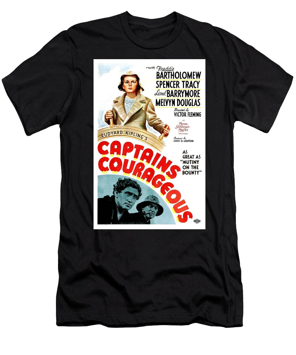 Spencer Tracy T-Shirt featuring the photograph Captains Courageous by Metro-Goldwyn-Mayer