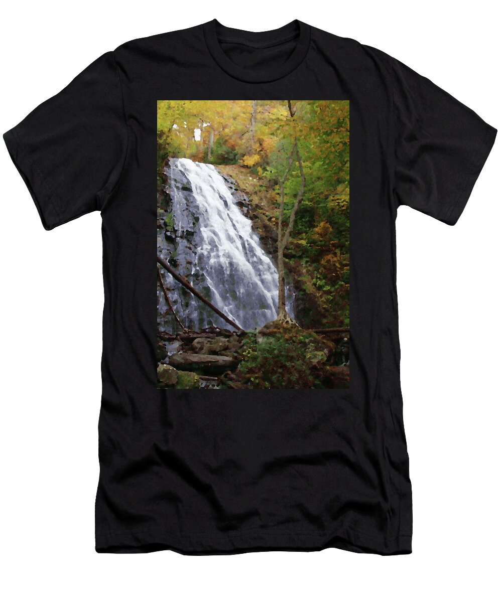 Crabtree Falls T-Shirt featuring the photograph Crabtree Falls 16 by Cathy Lindsey