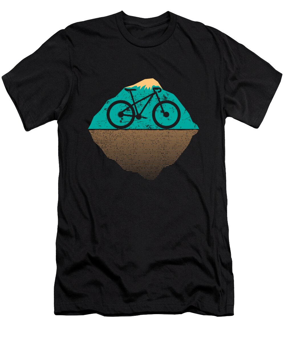 Bicycle T-Shirt featuring the digital art Cycling for the World Vintage Bicycle by Mister Tee