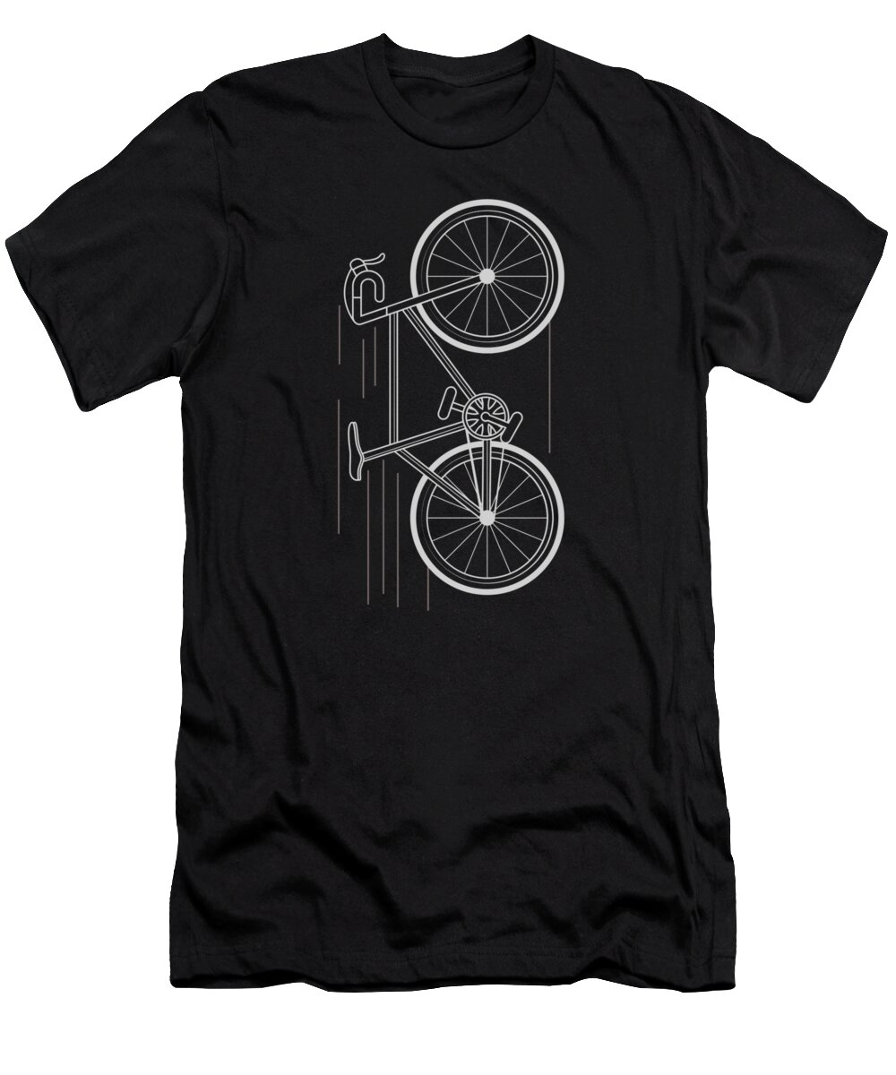 Bicycle T-Shirt featuring the digital art Cycling Forever by Mister Tee