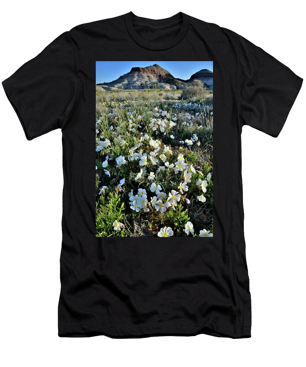 Ruby Mountain T-Shirt featuring the photograph Desert Roses in Bloom in Colorado by Ray Mathis