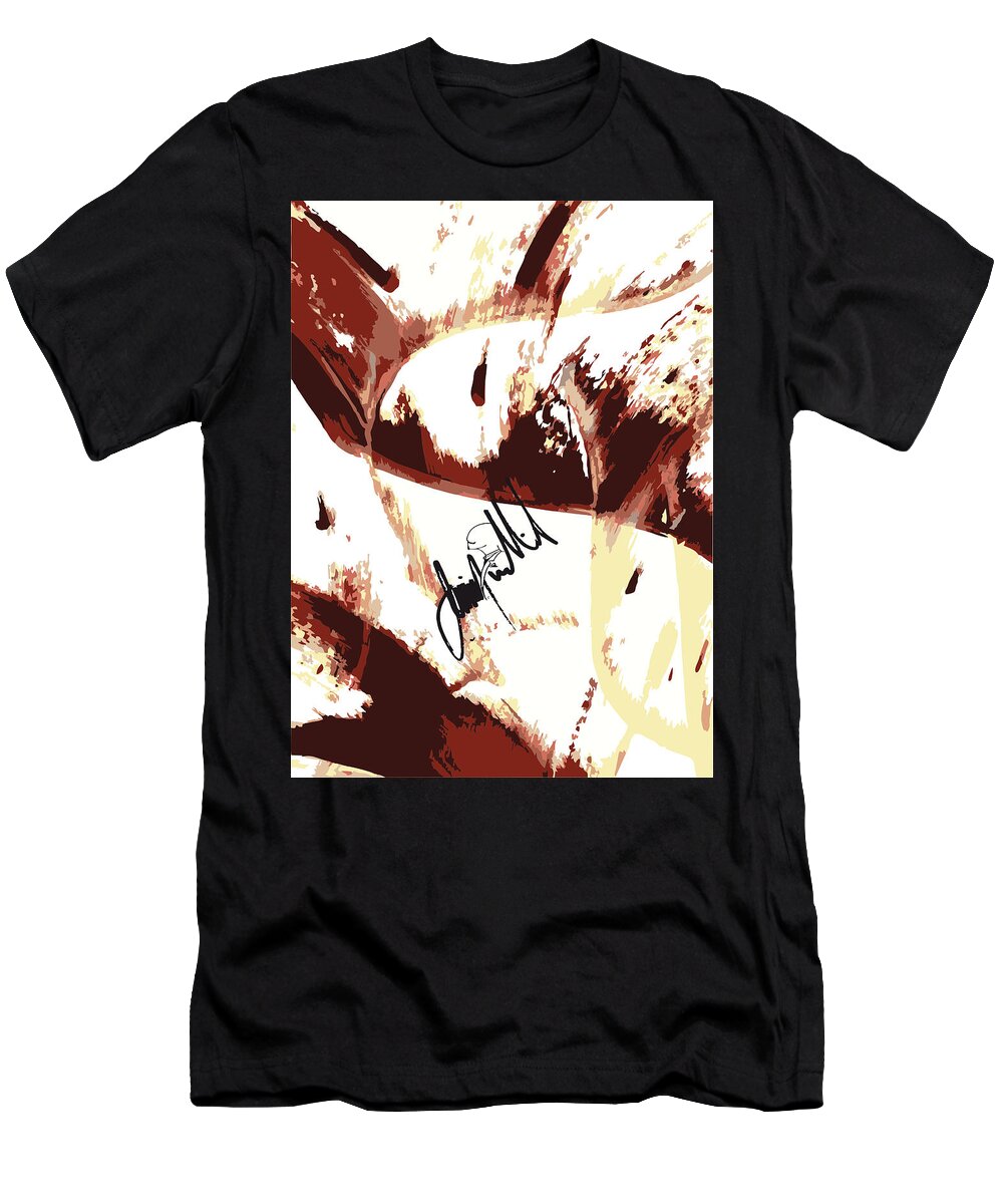  T-Shirt featuring the digital art Drips by Jimmy Williams