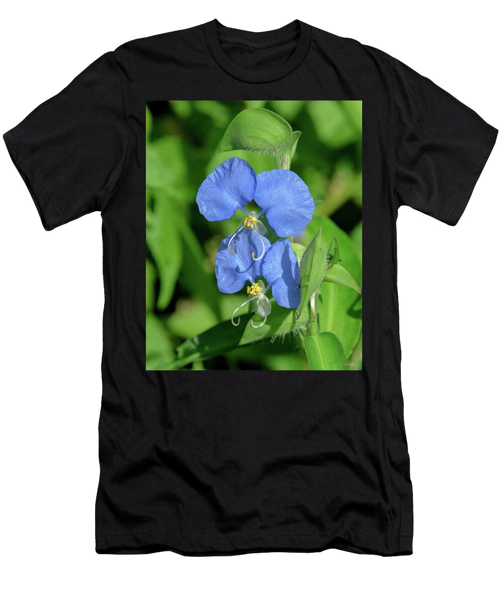 Spiderwort Family T-Shirt featuring the photograph Erect Dayflower DFL1006 by Gerry Gantt