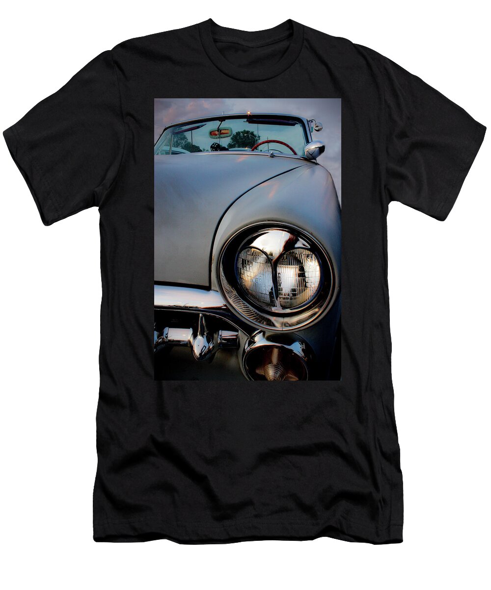 Car T-Shirt featuring the photograph Evening Headlight by Neil Pankler