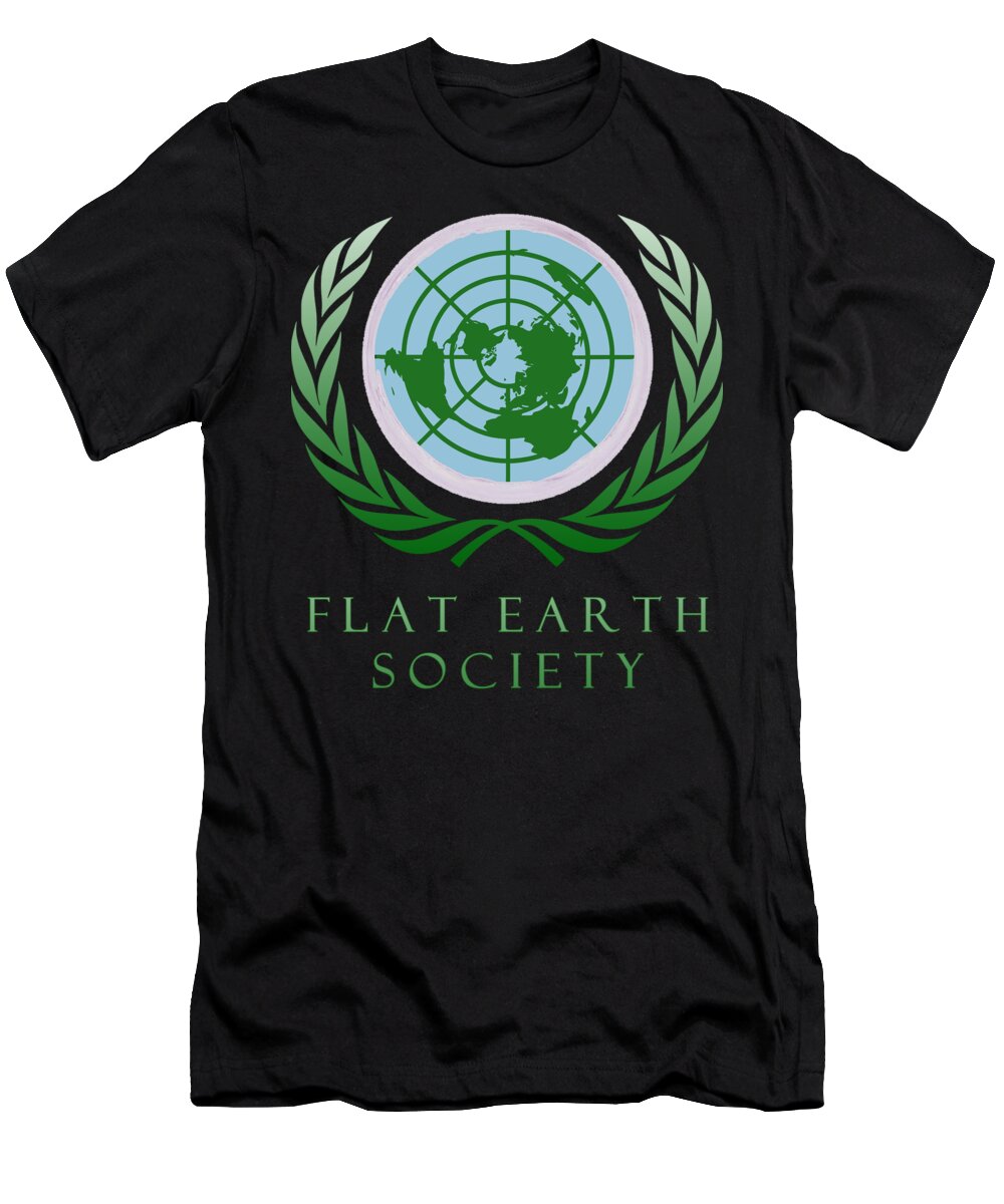 Flat Earth T-Shirt featuring the photograph Flat Earth Society by Filip Schpindel