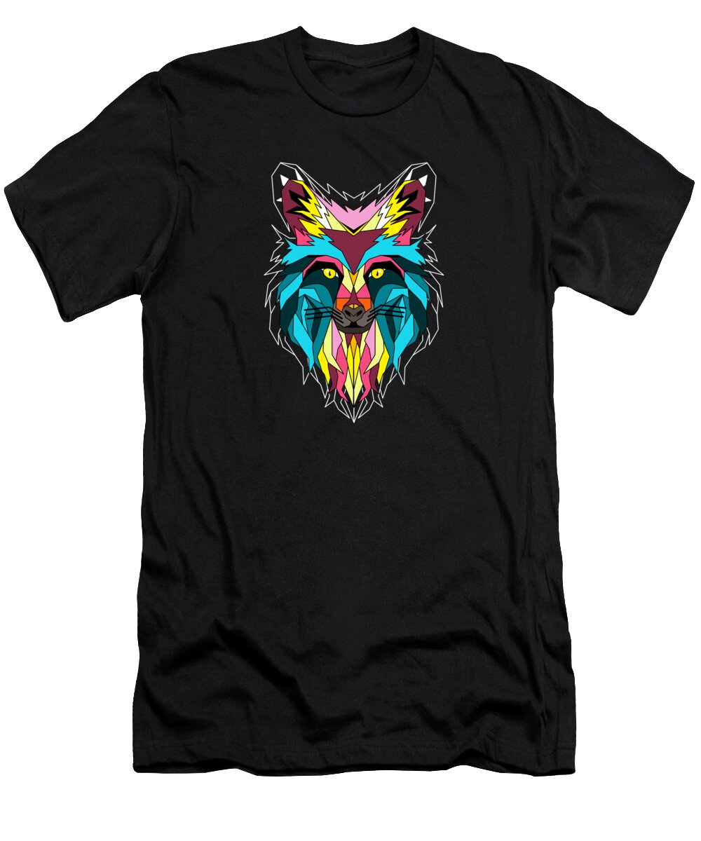 Wolf T-Shirt featuring the digital art fox by Mark Ashkenazi