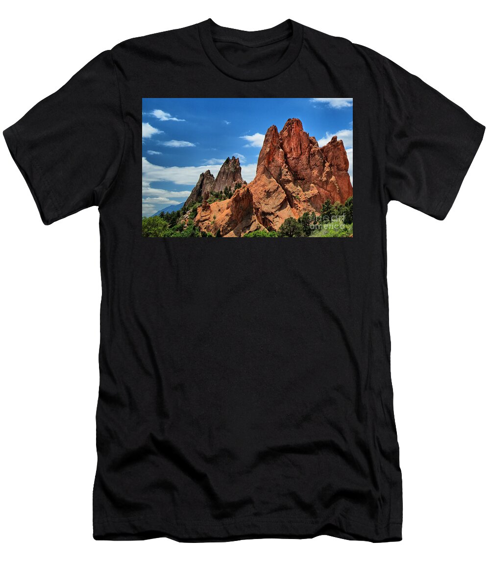 Badlands T-Shirt featuring the photograph Garden of the Gods by Bill Frische