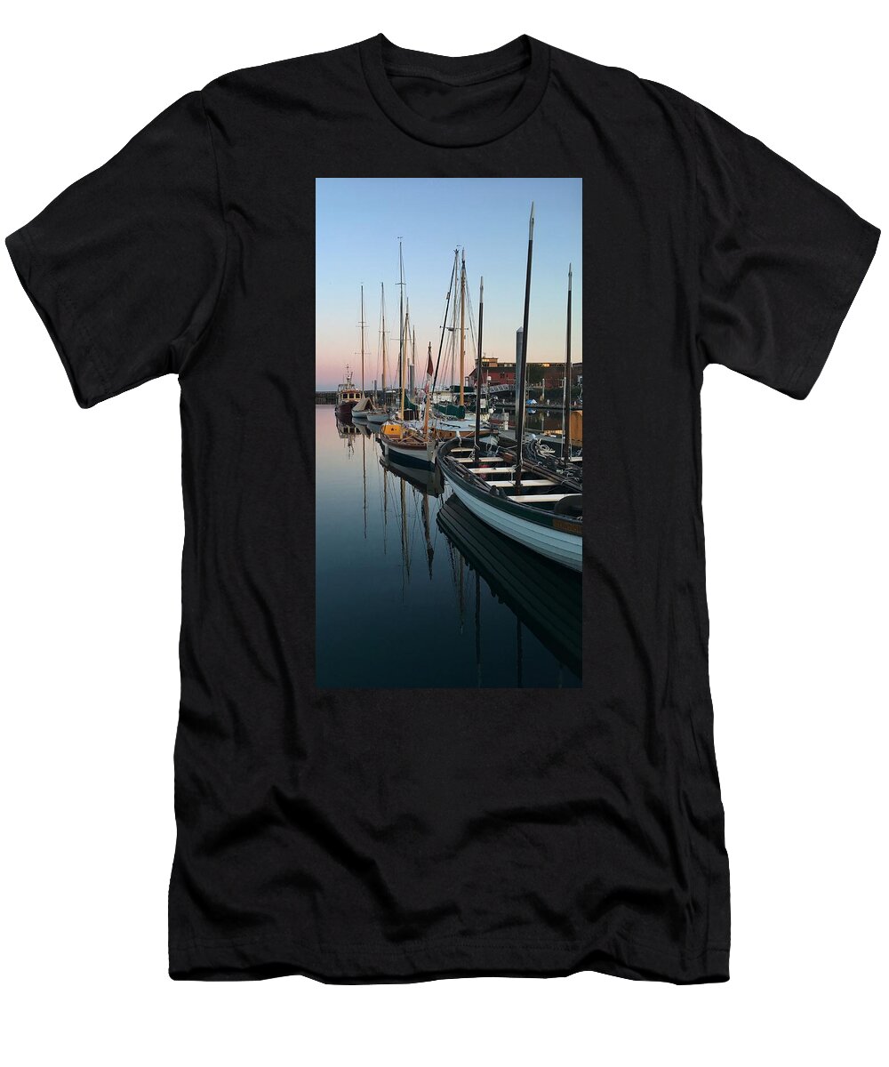 Port Townsend T-Shirt featuring the photograph Hudson Point Sunset by Jerry Abbott
