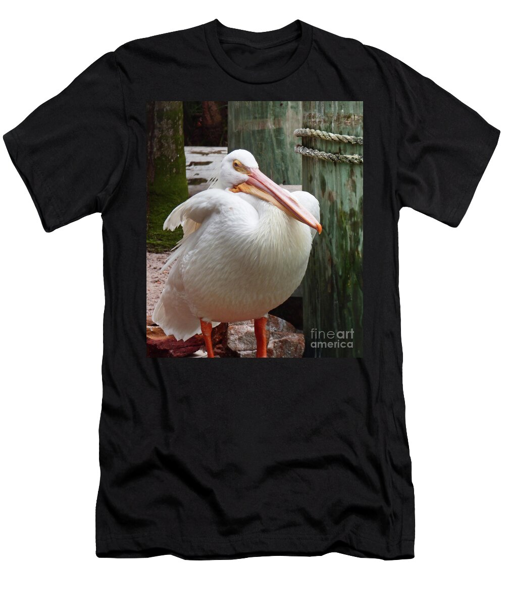 Bird T-Shirt featuring the photograph I Should Have Stopped at Seconds 300 by Sharon Williams Eng