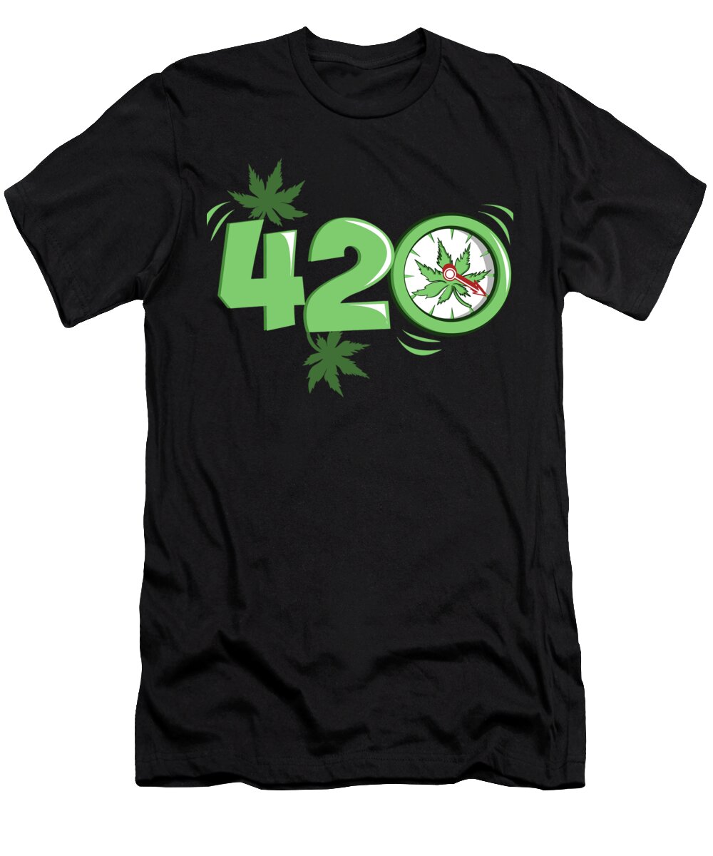 Culture T-Shirt featuring the digital art Its 420 Time by Mister Tee