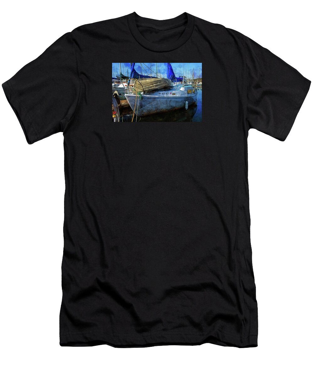 Newport Oregon T-Shirt featuring the photograph Ketch by Thom Zehrfeld