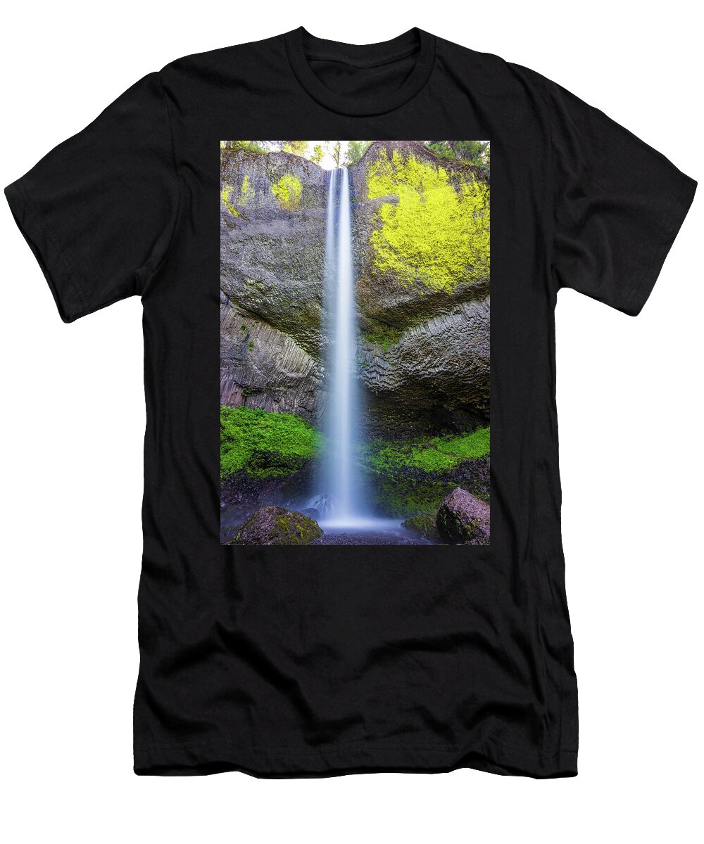 Latourell Falls T-Shirt featuring the photograph Latourell Falls by Jordan Hill