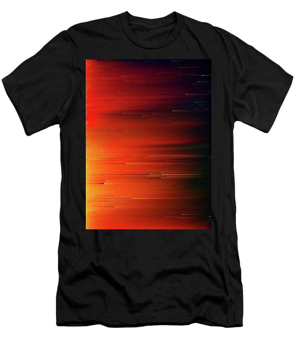 Glitch T-Shirt featuring the digital art LoFi by Jennifer Walsh