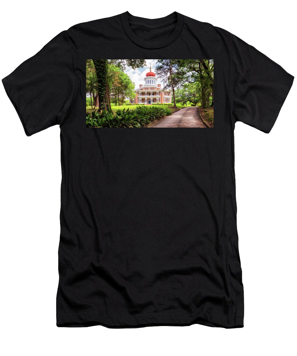 Longwood T-Shirt featuring the photograph Longwood Panorama by Susan Rissi Tregoning