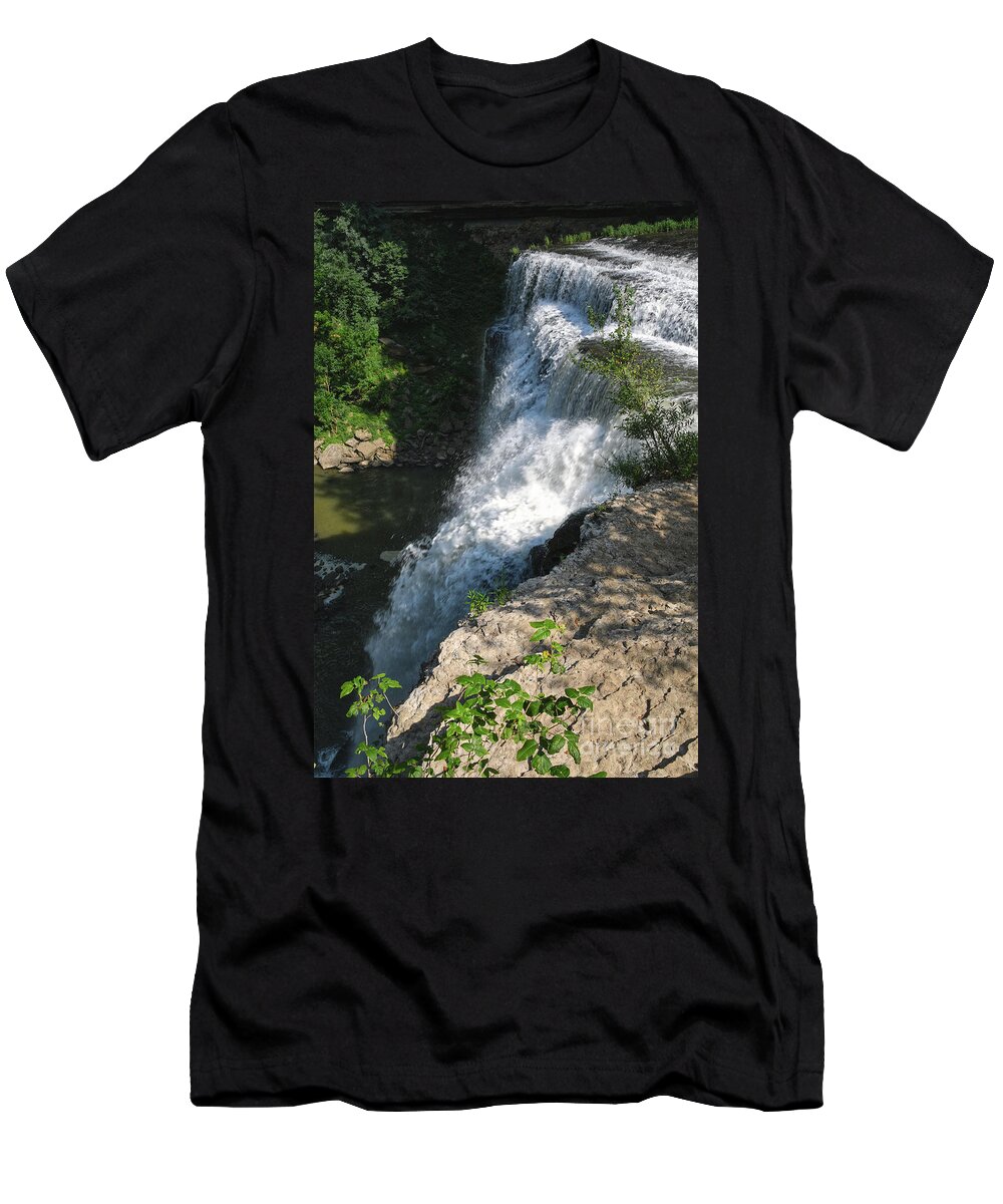 Burgess Falls T-Shirt featuring the photograph Lower Falls 4 by Phil Perkins