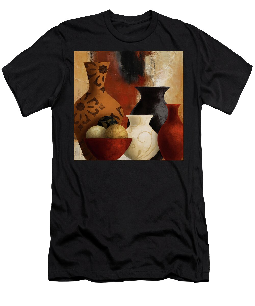 Vessels T-Shirt featuring the painting Moroccan Vessels by Lanie Loreth