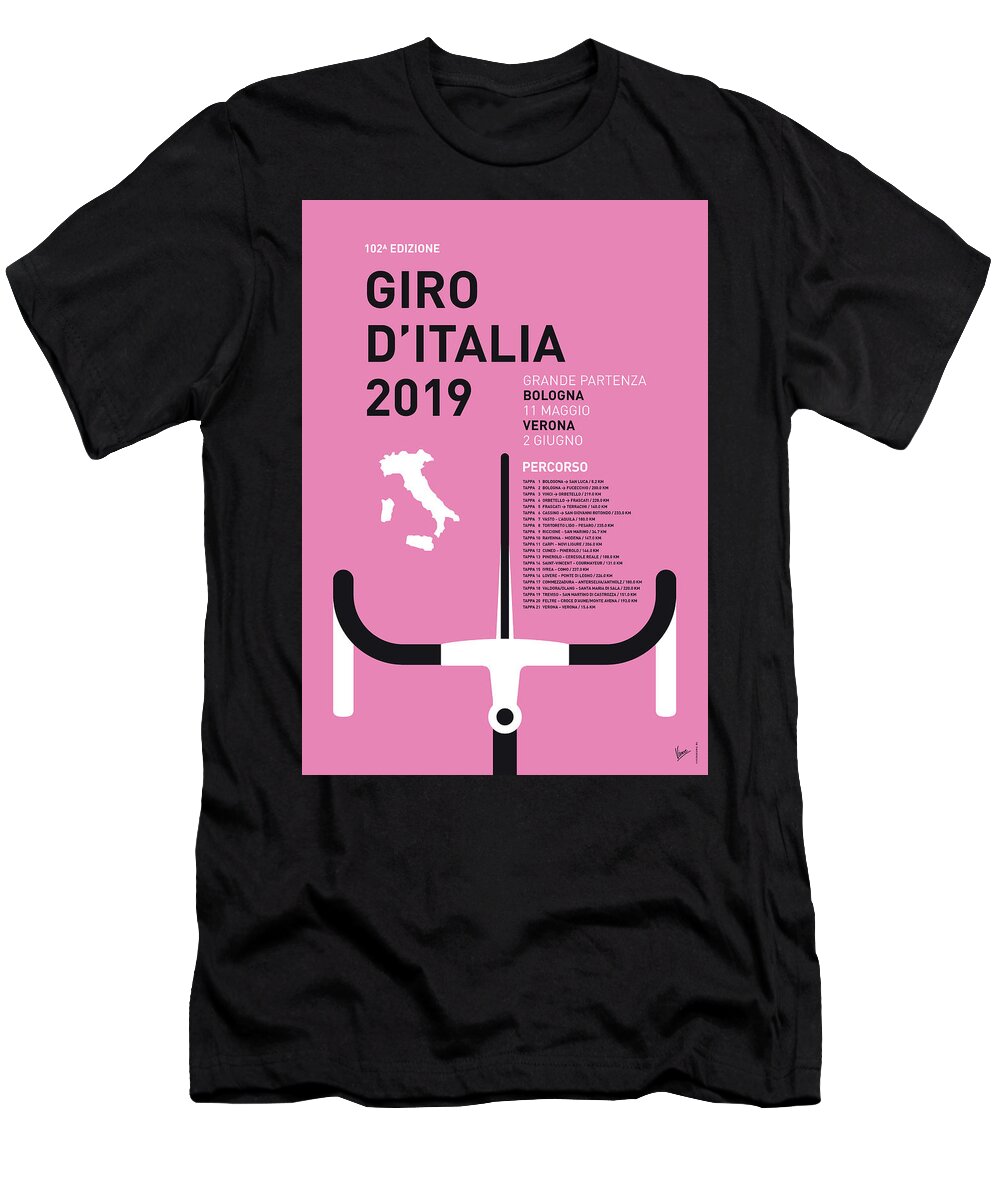 Giro Ditalia Minimal Poster 2019 T-Shirt by Chungkong - Pixels