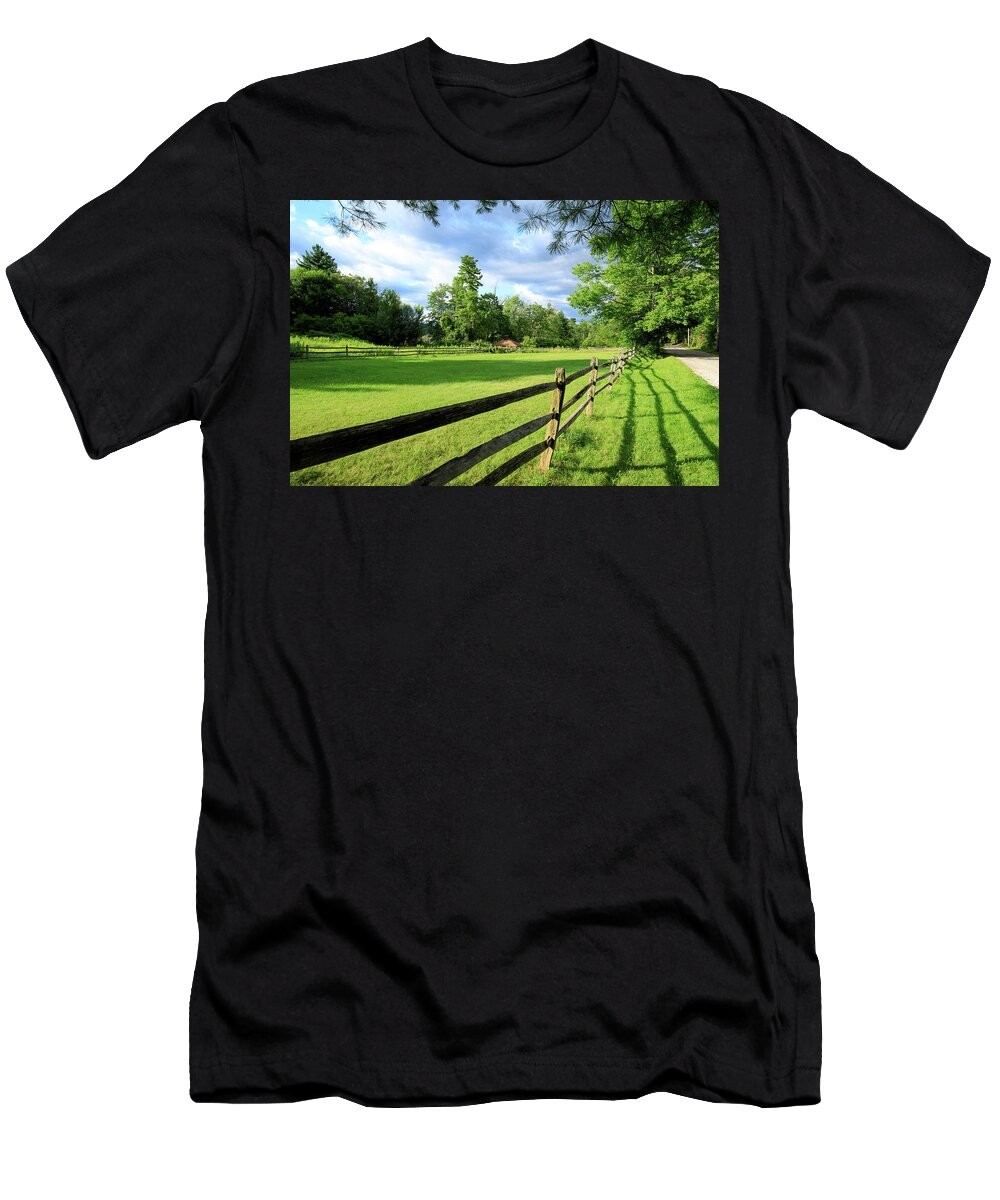 New England T-Shirt featuring the photograph New England Field #1620 by Michael Fryd