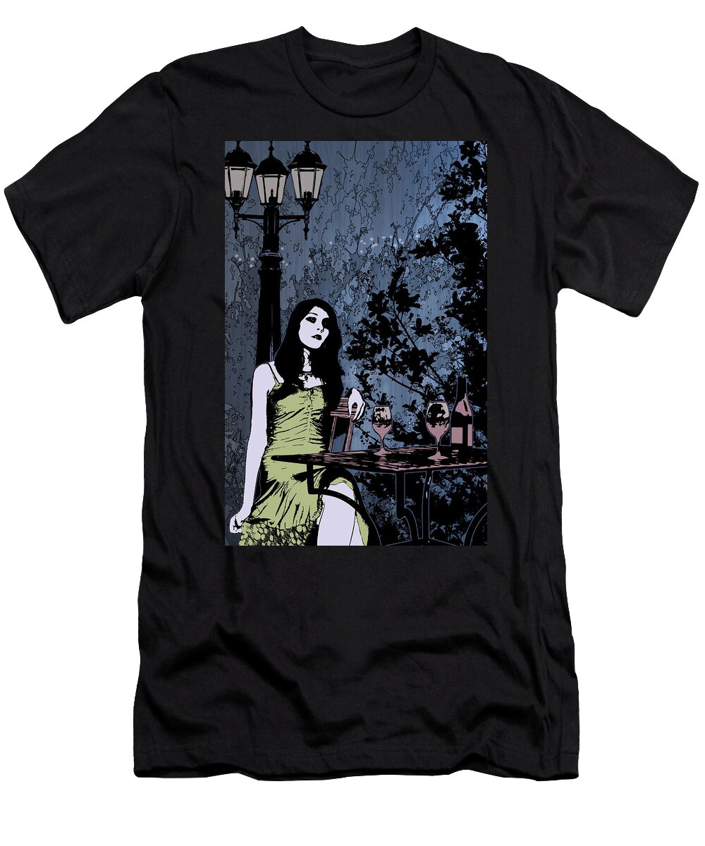 Jason Casteel T-Shirt featuring the digital art Out At Night by Jason Casteel