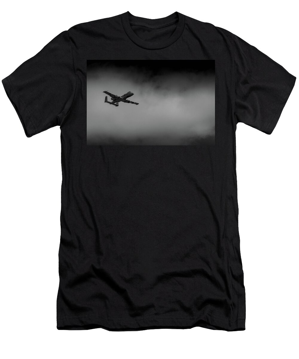 A-10c T-Shirt featuring the photograph Out of the Clouds - A-10C Thunderbolt by Doug Camara