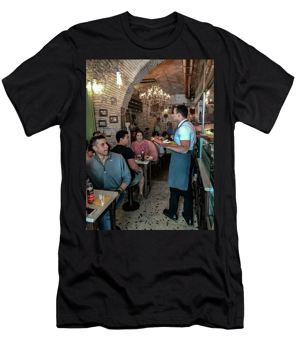 Italia T-Shirt featuring the photograph Pane e Salame by Joseph Yarbrough