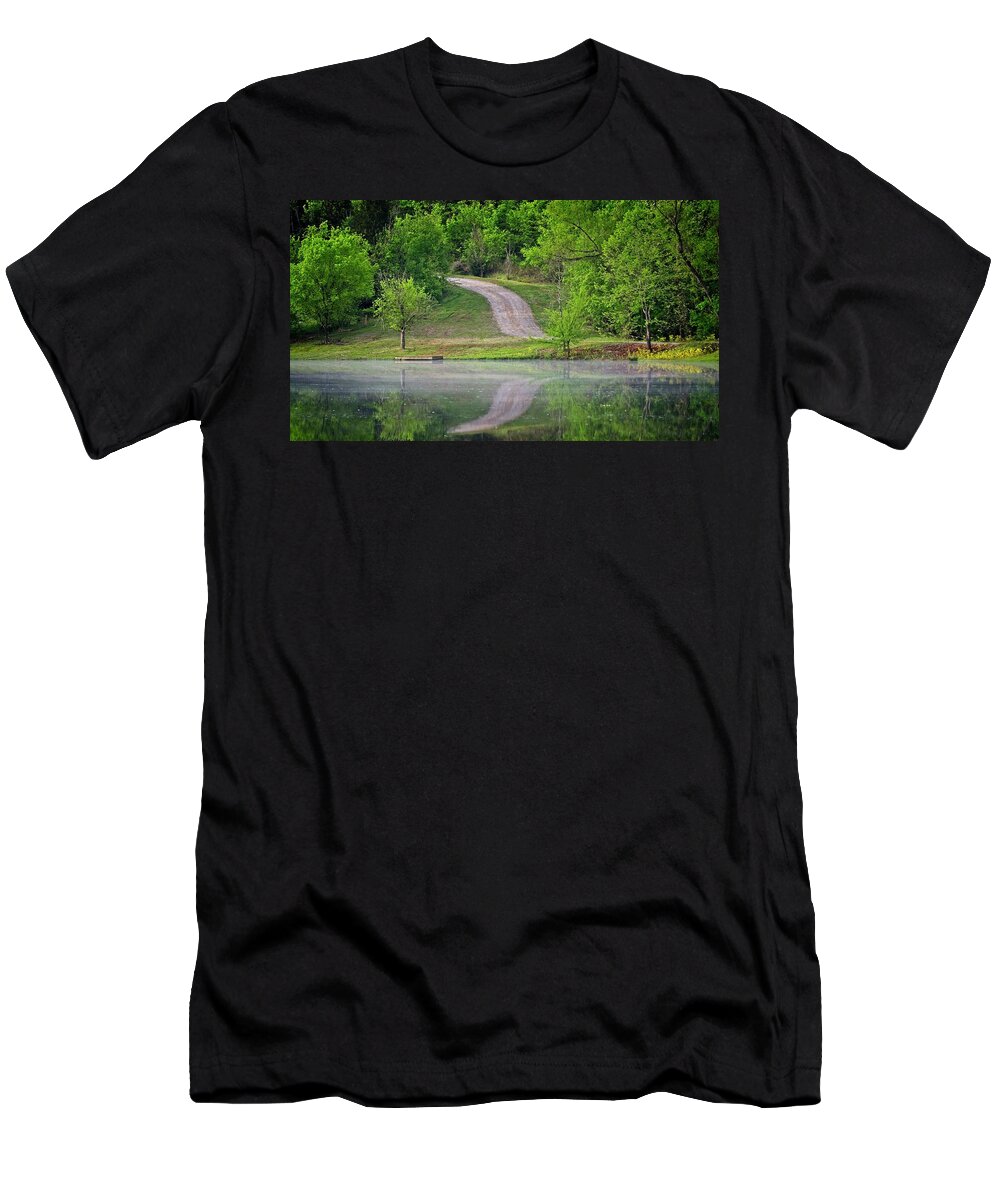 Landscape T-Shirt featuring the photograph Path Reflected Upon by John Benedict