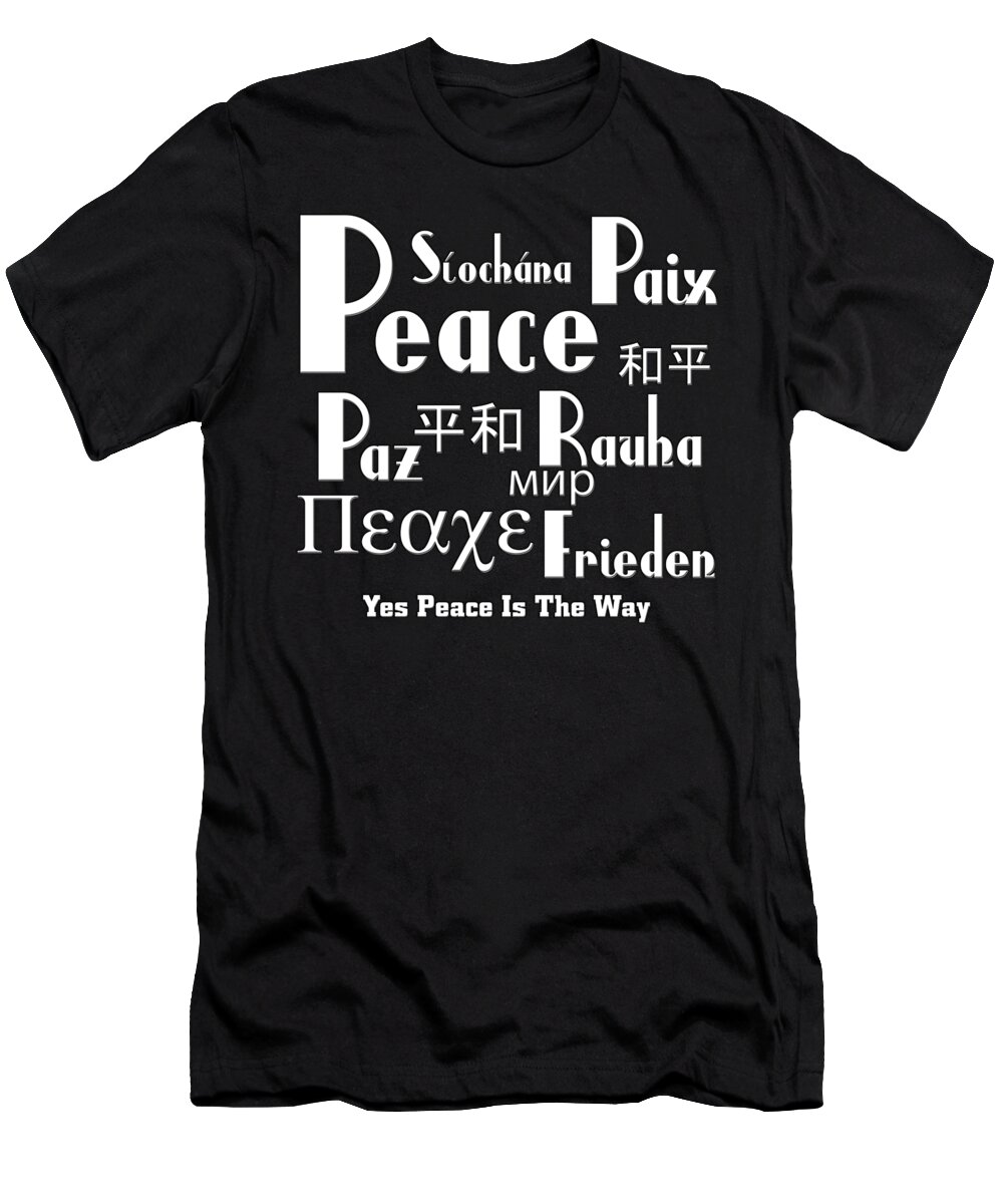 Peace T-Shirt featuring the digital art Peace by Rolando Burbon
