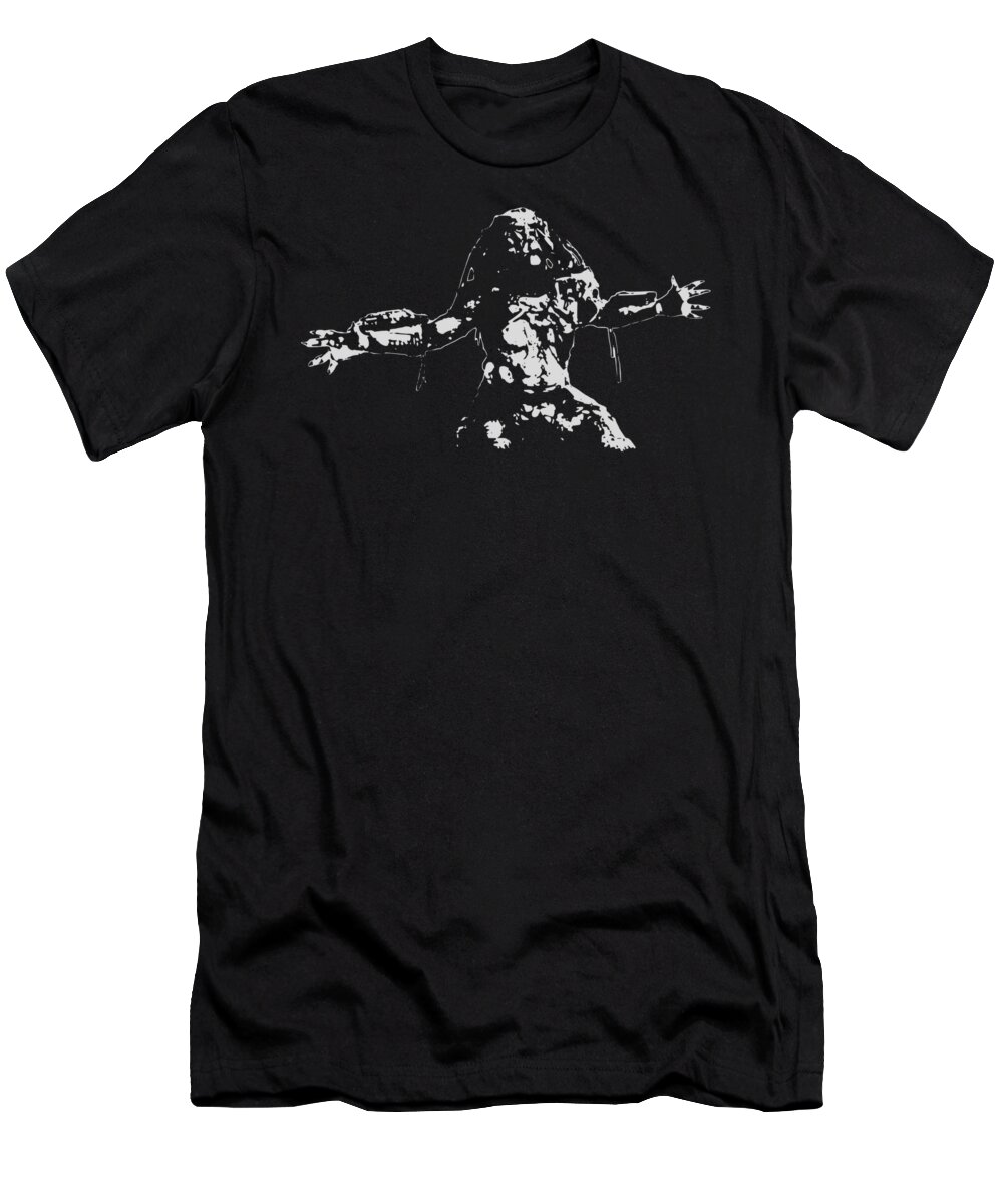 Predator T-Shirt featuring the digital art Predator Minimalistic Pop Art by Megan Miller
