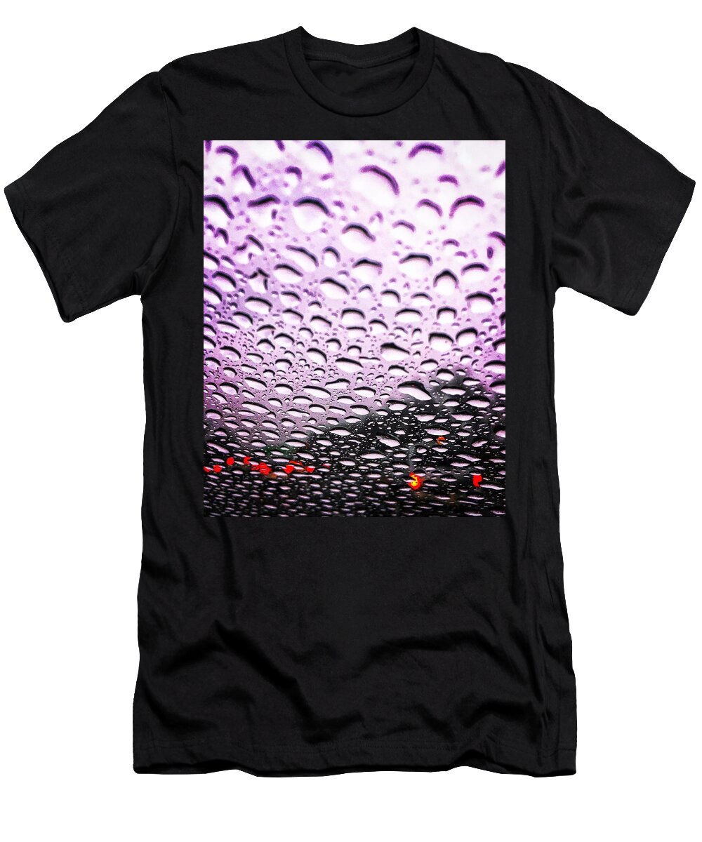  T-Shirt featuring the photograph Purple rain by Olivier Calas
