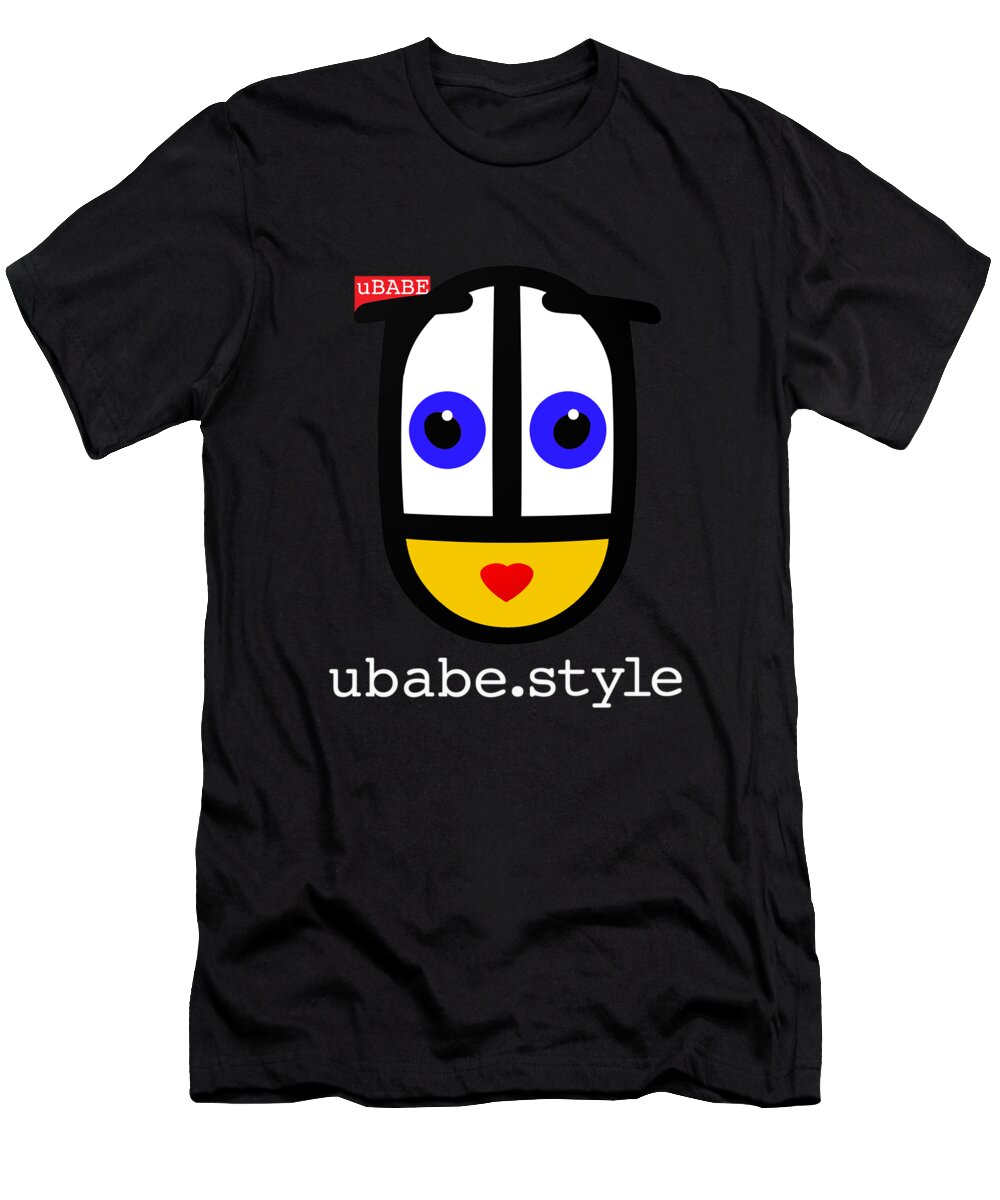 Ubabe Queen T-Shirt featuring the digital art Queen of Style by Ubabe Style