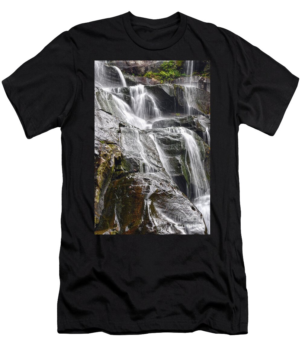 Ramsey Cascades T-Shirt featuring the photograph Ramsey Cascades 6 by Phil Perkins