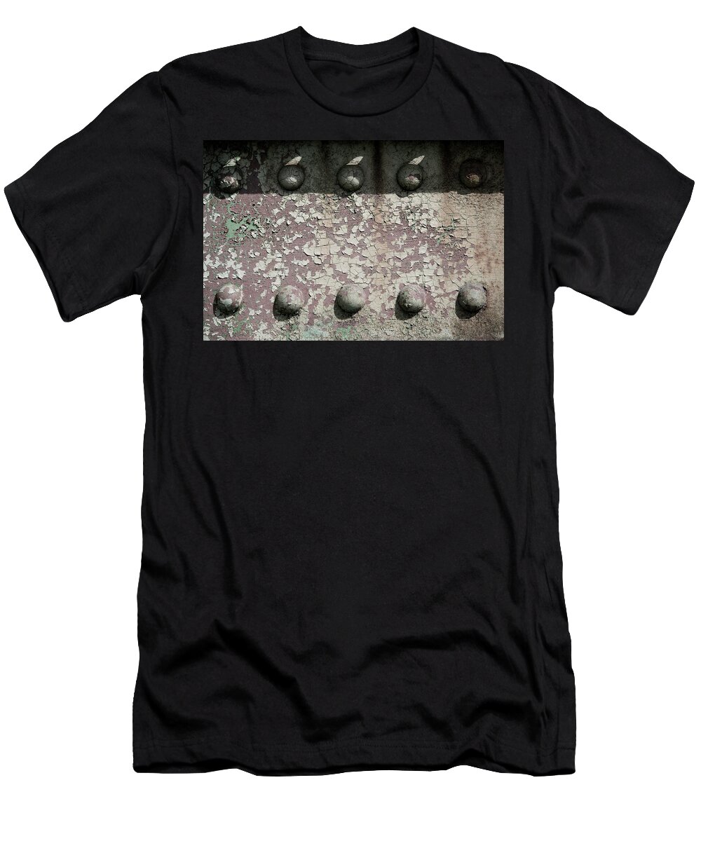 Industrial T-Shirt featuring the photograph Riveting by T Lynn Dodsworth