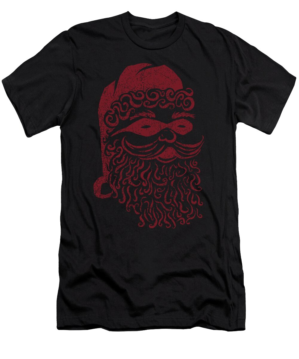 Secret T-Shirt featuring the drawing Santa Claus by Hylda Taffa