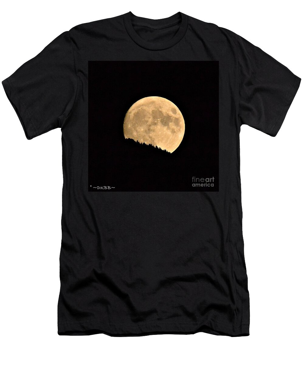 Moon T-Shirt featuring the photograph September Moonrise by Dorrene BrownButterfield