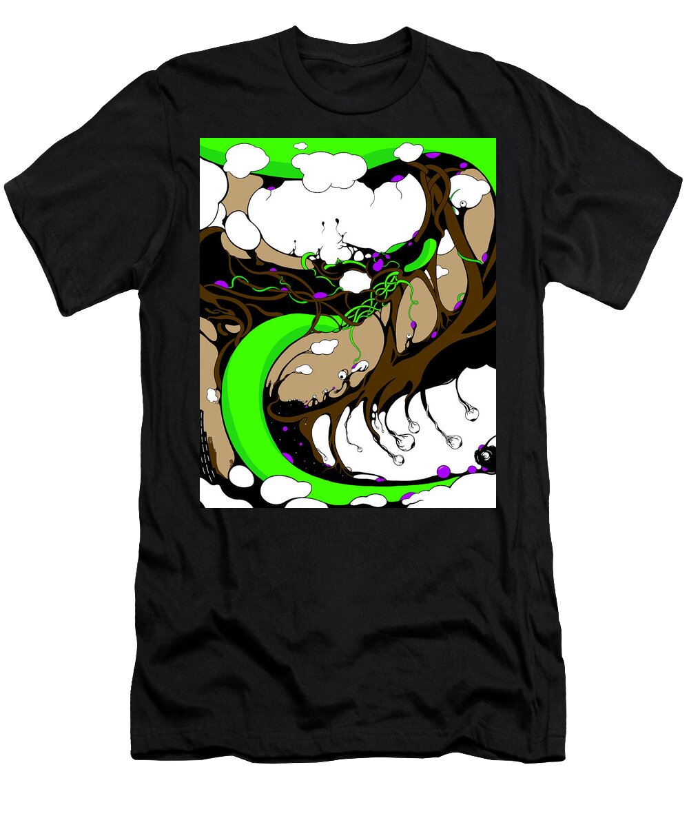 Snake T-Shirt featuring the drawing Shedding Our Skin by Craig Tilley