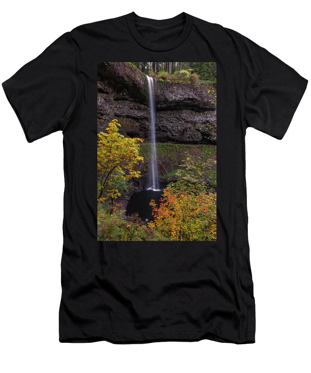 Silver Falls T-Shirt featuring the photograph Silver Falls by Ulrich Burkhalter