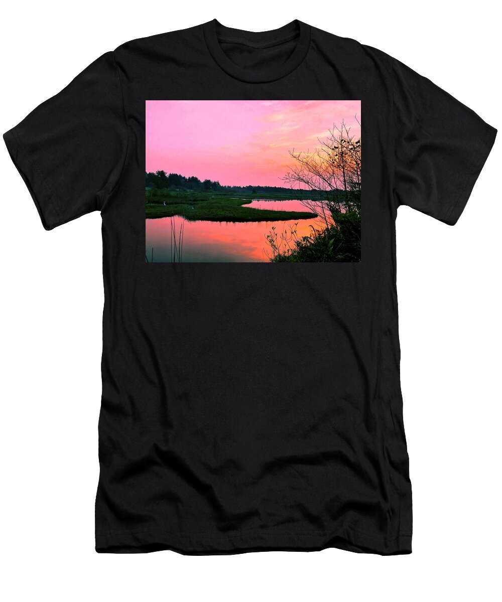 Oregon T-Shirt featuring the photograph Sitka Sedge Sunset by Chriss Pagani