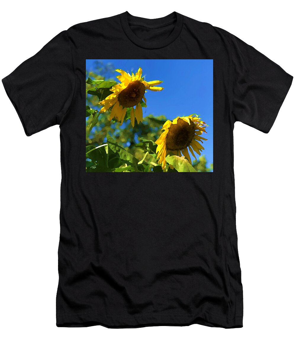 Sunflowers T-Shirt featuring the photograph Sunflower Vox by Tom Johnson