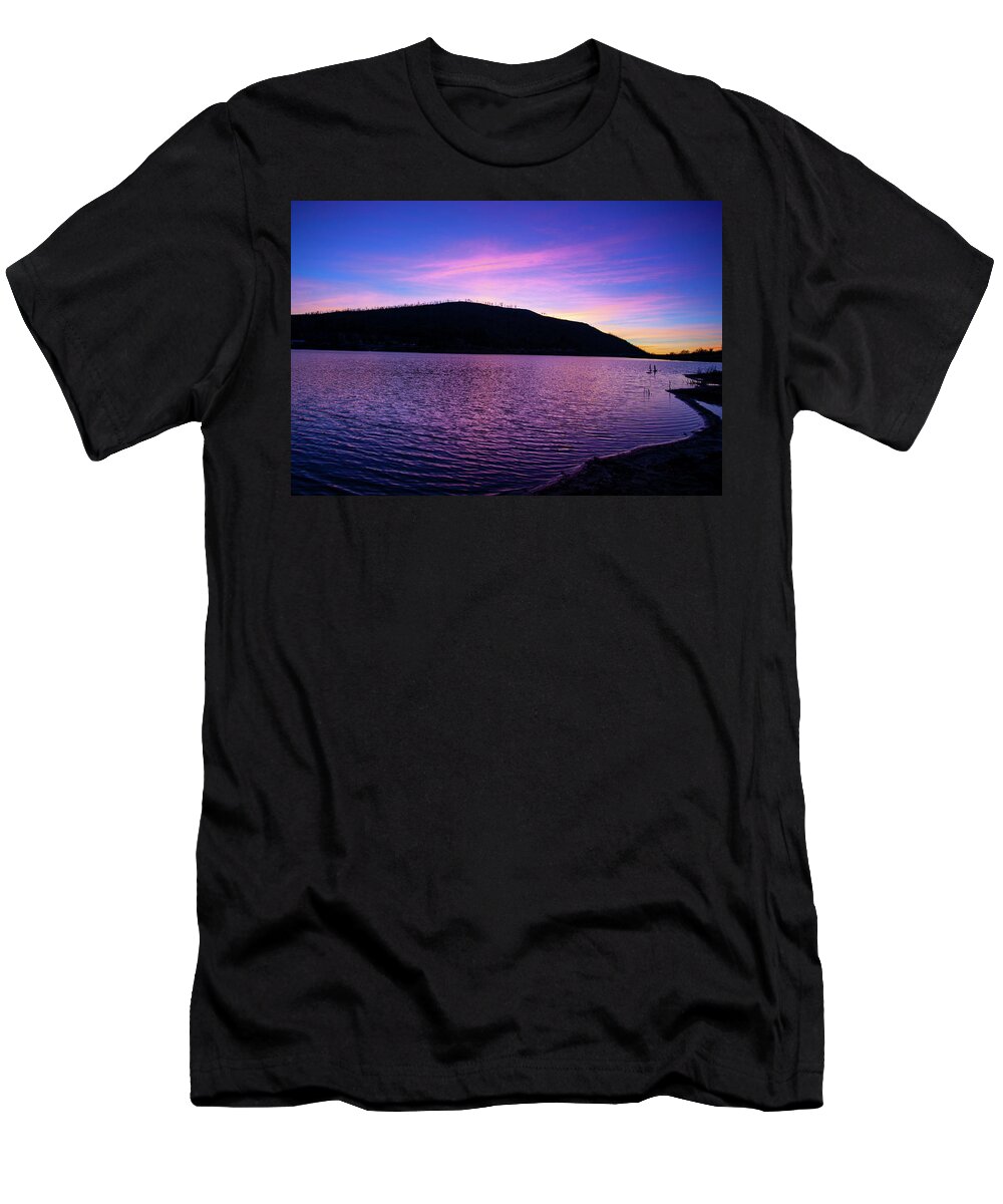 Lake Cuyamaca T-Shirt featuring the photograph Sunset in the Cuyamacas by Anthony Jones
