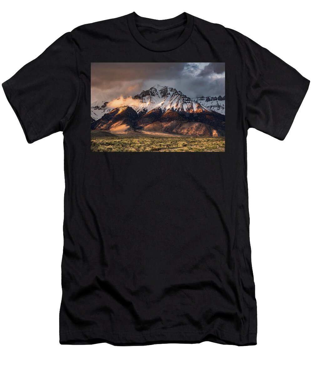 Lost River T-Shirt featuring the photograph Sunset on Lost River Peak by Link Jackson