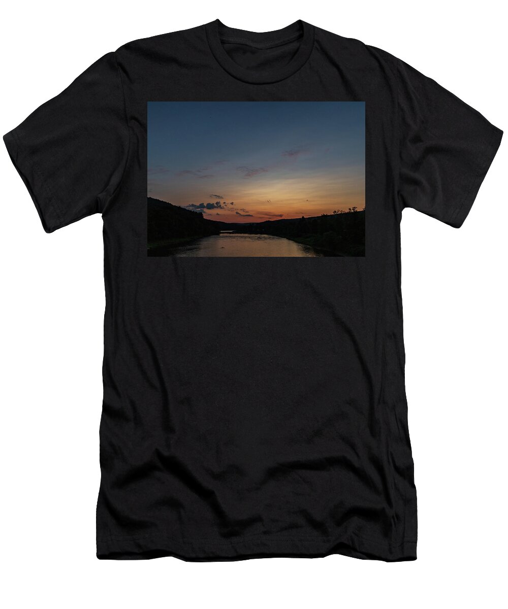 Landscape T-Shirt featuring the photograph Landscape Photography - Delaware River by Amelia Pearn