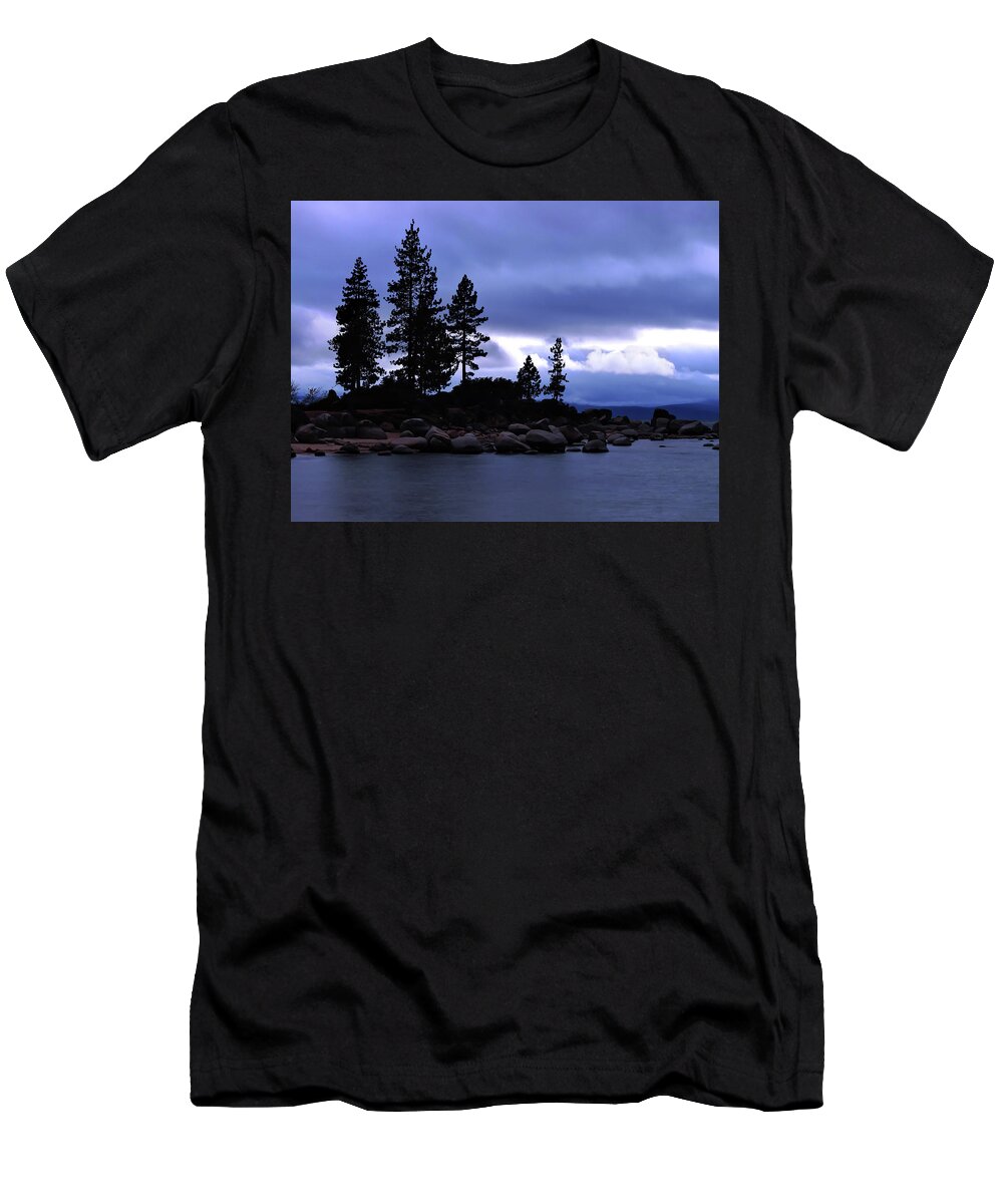 Lake Tahoe Storm T-Shirt featuring the photograph Tahoe Thunder Storm by Norma Brandsberg