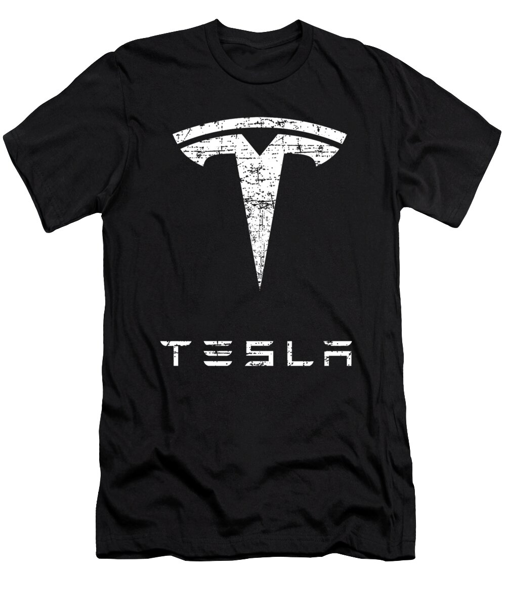 Alfa T-Shirt featuring the digital art Tesla by Elizabeth R Heath