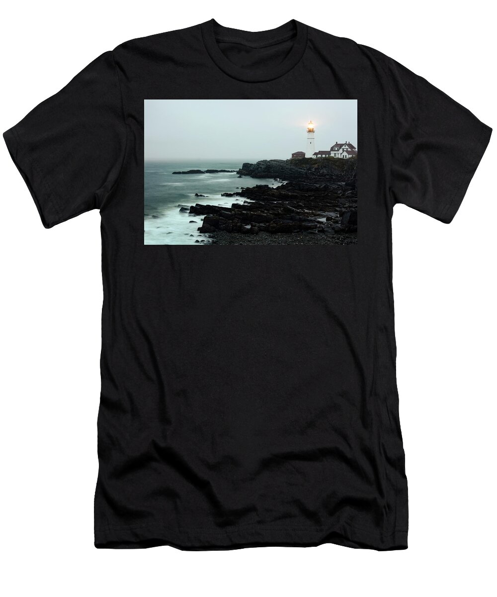  Wall Art T-Shirt featuring the photograph The Lighthouse by Marlo Horne