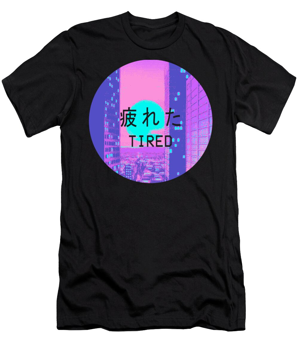 Tired Vaporwave Aesthetic Hypnotic Style Gift Sad Vaporwave Design T Shirt For Sale By Dc Designs Suamaceir