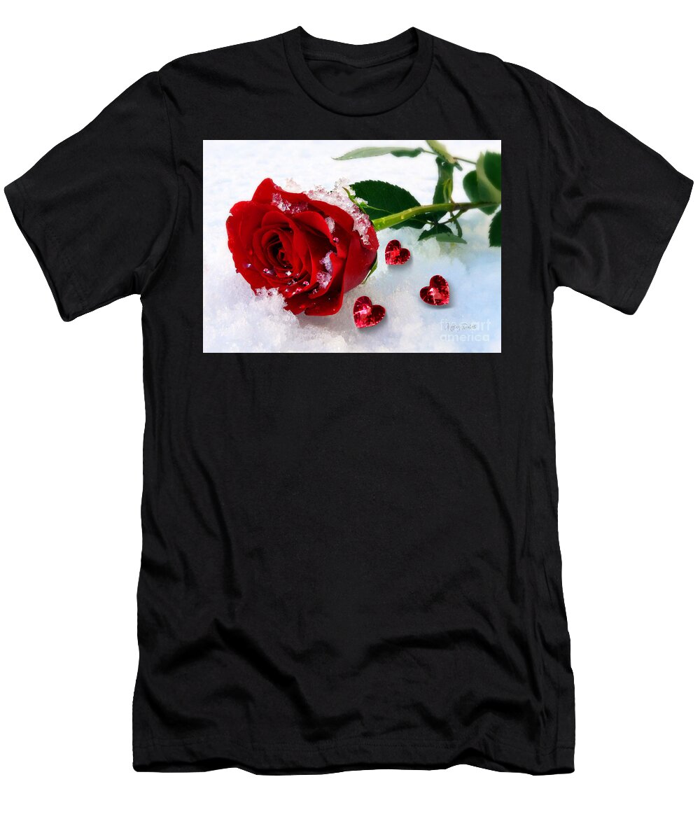 Red Rose T-Shirt featuring the photograph To Make You Feel my Love by Morag Bates