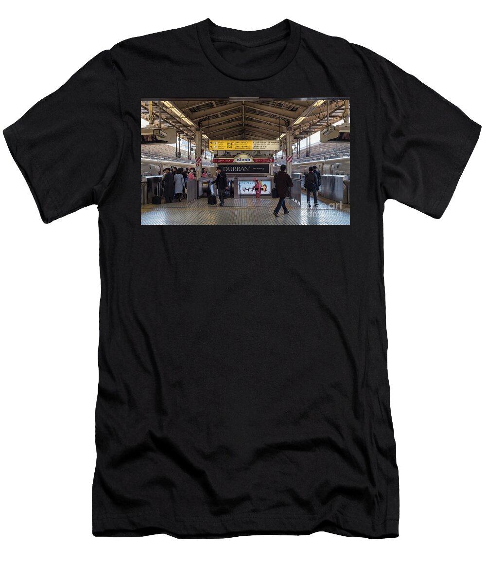 Tokyo T-Shirt featuring the photograph Tokyo to Kyoto Bullet Train, Japan 2 by Perry Rodriguez